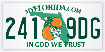 FL license plate 2419DG