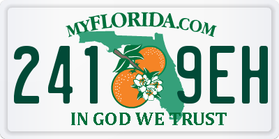 FL license plate 2419EH