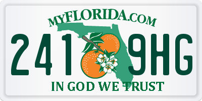 FL license plate 2419HG