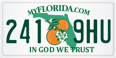 FL license plate 2419HU