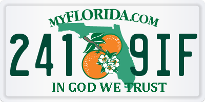 FL license plate 2419IF