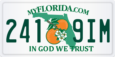 FL license plate 2419IM
