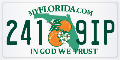 FL license plate 2419IP