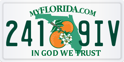 FL license plate 2419IV