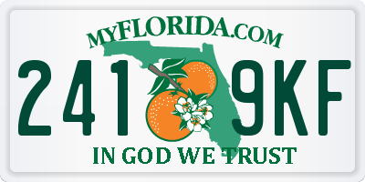 FL license plate 2419KF