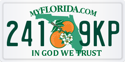 FL license plate 2419KP