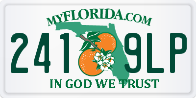 FL license plate 2419LP