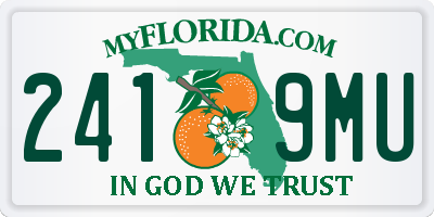 FL license plate 2419MU