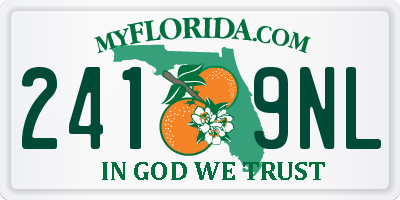FL license plate 2419NL