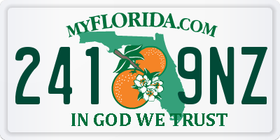 FL license plate 2419NZ
