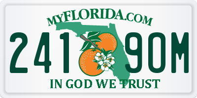 FL license plate 2419OM
