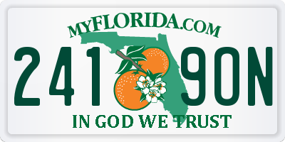 FL license plate 2419ON