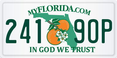 FL license plate 2419OP
