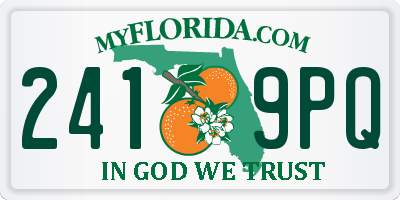 FL license plate 2419PQ