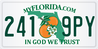 FL license plate 2419PY