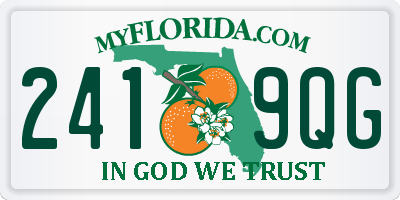 FL license plate 2419QG
