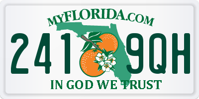 FL license plate 2419QH