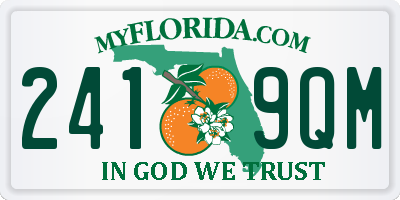FL license plate 2419QM