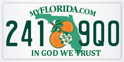 FL license plate 2419QO