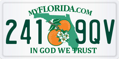 FL license plate 2419QV