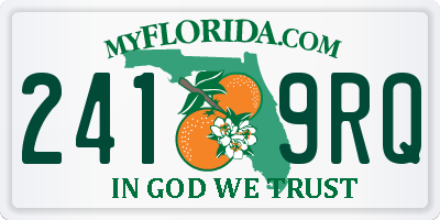FL license plate 2419RQ