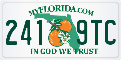 FL license plate 2419TC