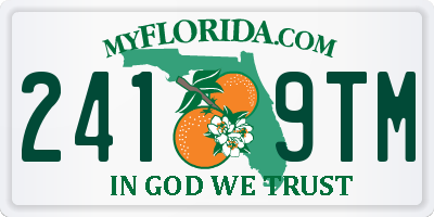 FL license plate 2419TM