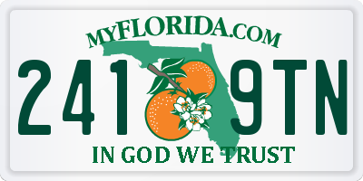 FL license plate 2419TN