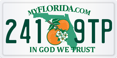 FL license plate 2419TP