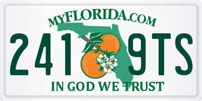 FL license plate 2419TS