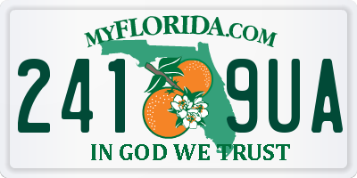 FL license plate 2419UA