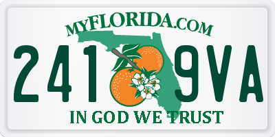 FL license plate 2419VA