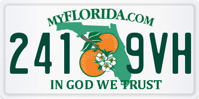 FL license plate 2419VH