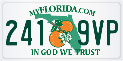 FL license plate 2419VP