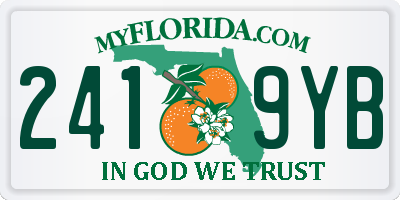 FL license plate 2419YB