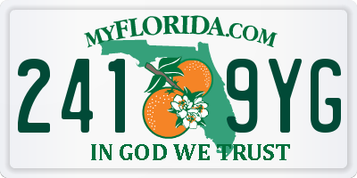 FL license plate 2419YG