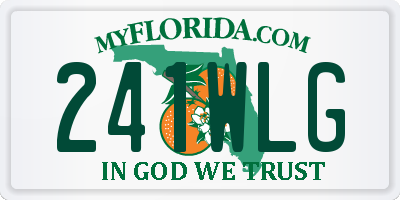 FL license plate 241WLG