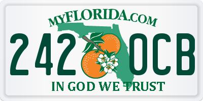 FL license plate 2420CB