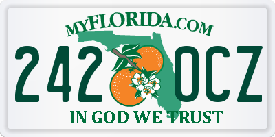 FL license plate 2420CZ