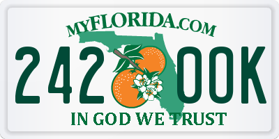 FL license plate 2420OK