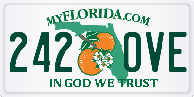 FL license plate 2420VE