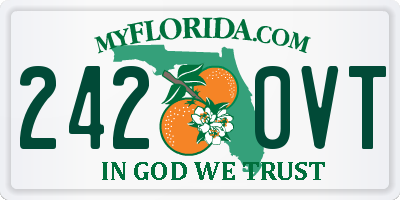 FL license plate 2420VT