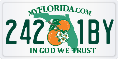 FL license plate 2421BY