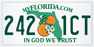 FL license plate 2421CT