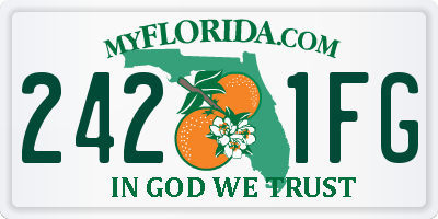FL license plate 2421FG