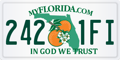 FL license plate 2421FI