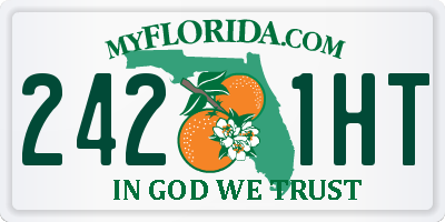 FL license plate 2421HT