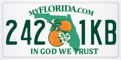 FL license plate 2421KB