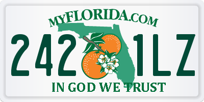 FL license plate 2421LZ