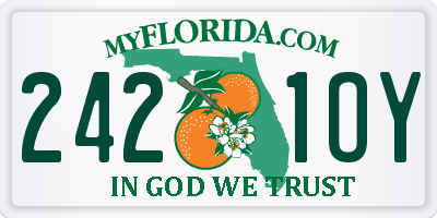 FL license plate 2421OY